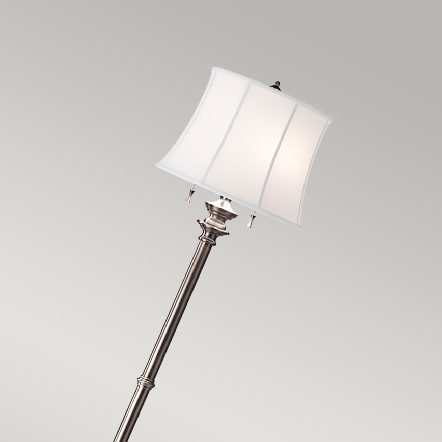 Feiss - Podna lampa STATEROOM 2xE27/60W/230V srebrna
