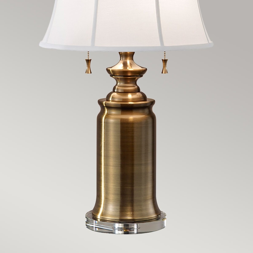 Feiss - Stolna lampa STATEROOM 2xE27/60W/230V mesing