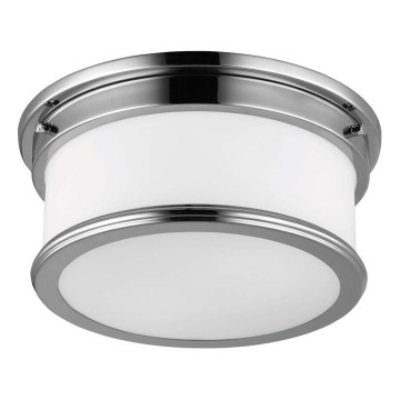 Feiss - Kupaonska stropna svjetiljka PAYNE 2xE27/60W/230V IP44 matirani krom