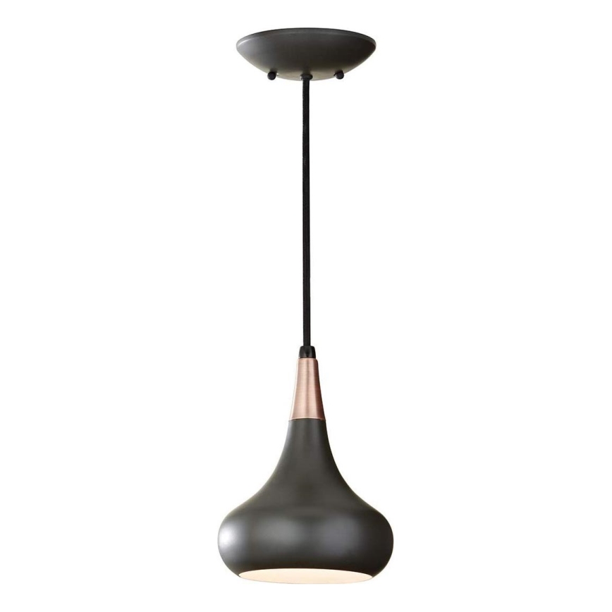 Feiss - Luster na kabelu BESO 1xE27/60W/230V Ø 17,9 cm crna/bakrena