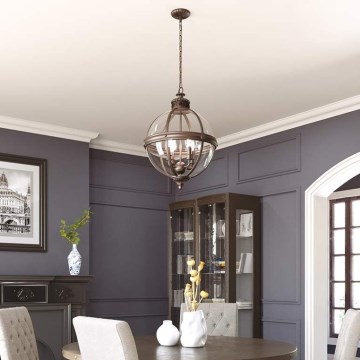 Feiss - Luster na lancu ADAMS 4xE14/60W/230V brončana