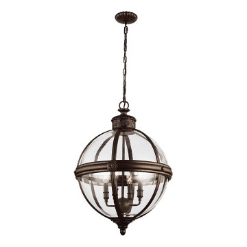 Feiss - Luster na lancu ADAMS 4xE14/60W/230V brončana