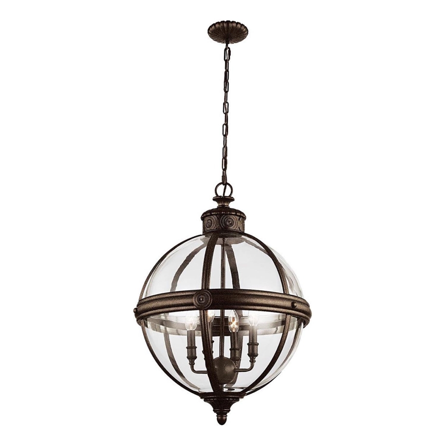 Feiss - Luster na lancu ADAMS 4xE14/60W/230V brončana