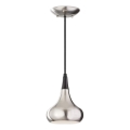 Feiss - Luster na sajli BESO 1xE27/60W/230V matirani krom/crna