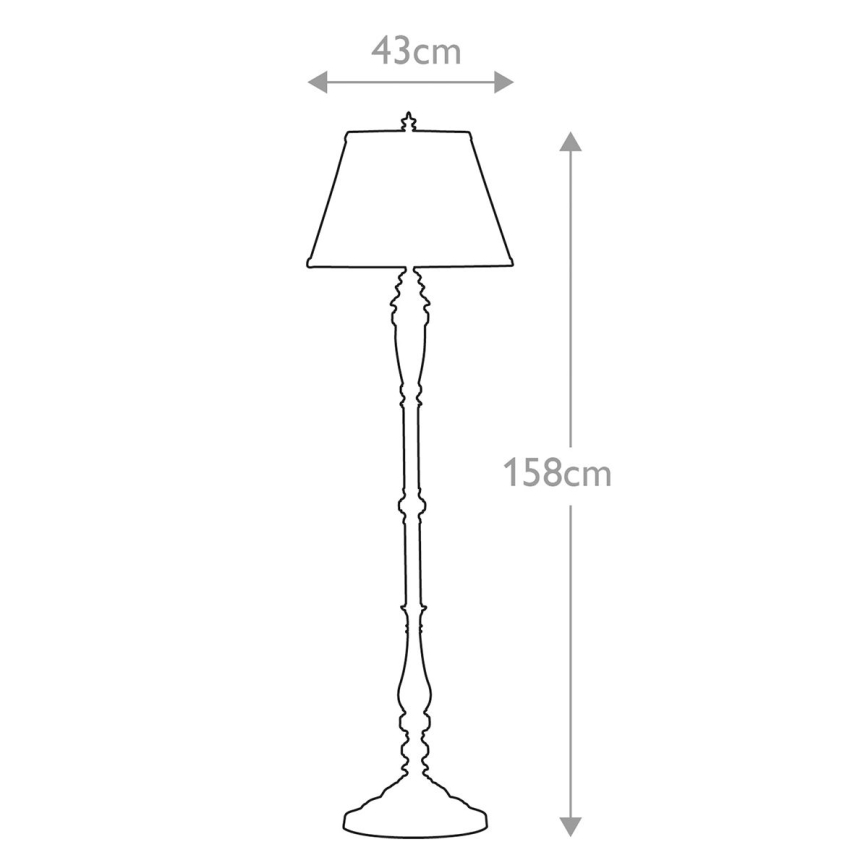 Feiss - Podna lampa LINCOLNDALE 1xE27/60W/230V bronca/bež