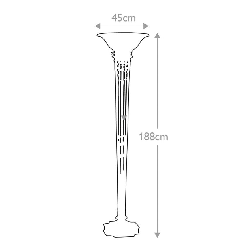 Feiss - Podna lampa OPERA 1xE27/100W/230V bronca/bež