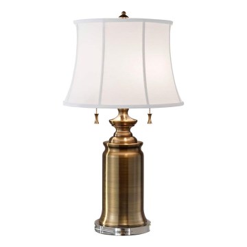 Feiss - Stolna lampa STATEROOM 2xE27/60W/230V mesing