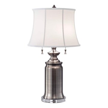 Feiss - Stolna lampa STATEROOM 2xE27/60W/230V srebrna