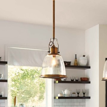 Feiss - Viseći luster HOBSON 1xE27/60W/230V brončana