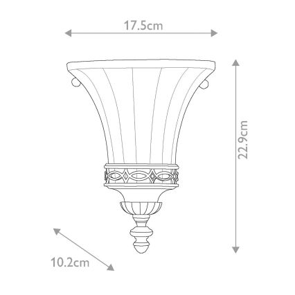 Feiss - Zidna svjetiljka DRAWING ROOM 1xE14/60W/230V