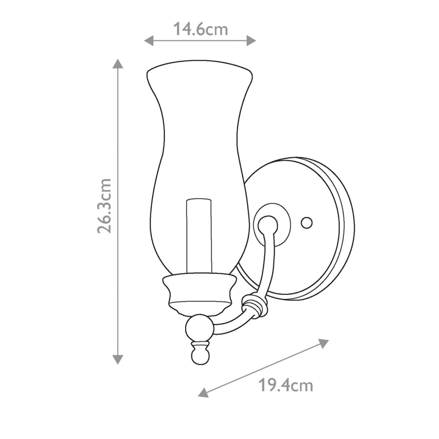 Feiss - Zidna svjetiljka EPICKERING LANE 1xE14/60W/230V