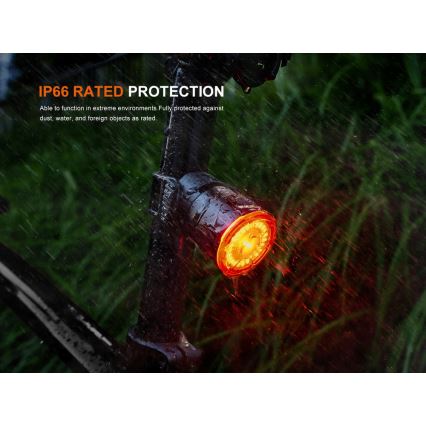 Fenix BC06R - LED Prigušiva punjiva bljeskalica za bicikl LED/USB IP66 90 lm 24,5 h