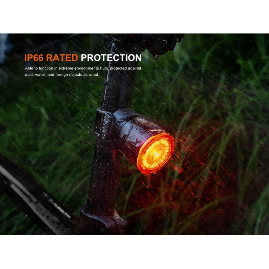 Fenix BC06R - LED Prigušiva punjiva bljeskalica za bicikl LED/USB IP66 90 lm 24,5 h