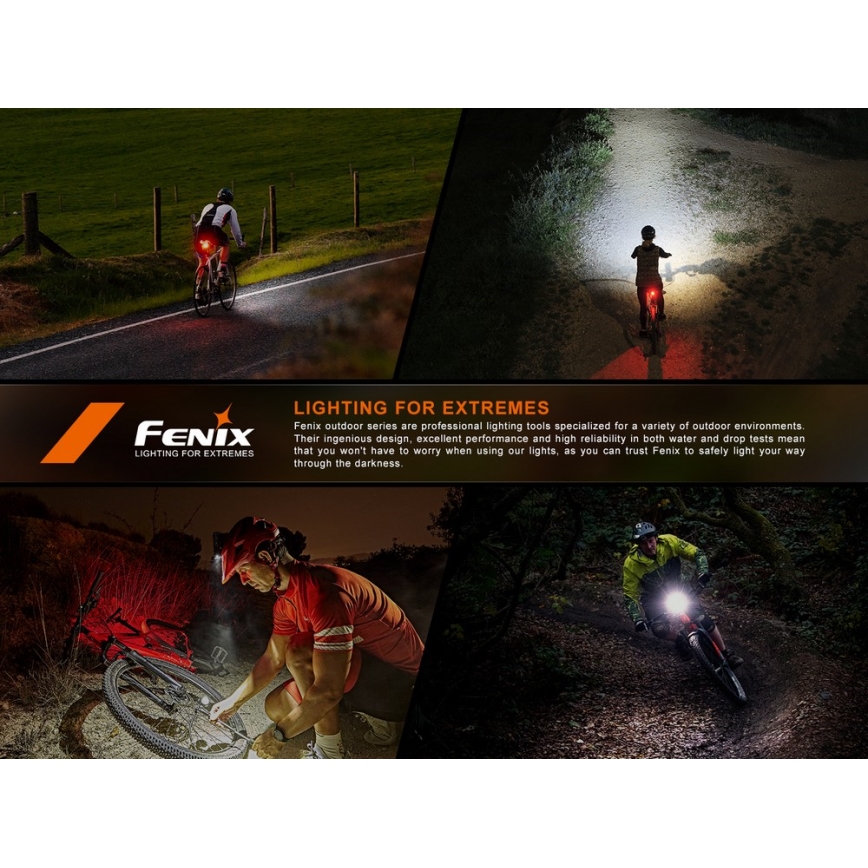 Fenix BC06R - LED Prigušiva punjiva bljeskalica za bicikl LED/USB IP66 90 lm 24,5 h