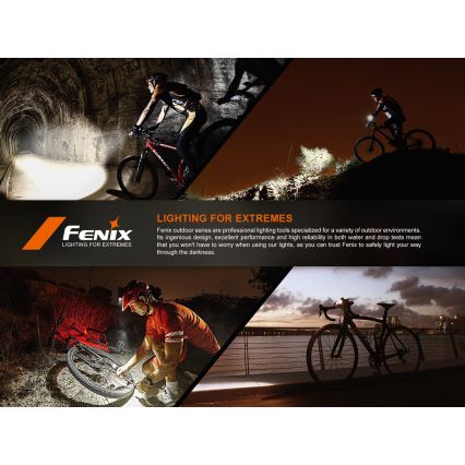 Fenix BC15R - LED Prigušiva punjiva svjetiljka za bicikl LED/USB IP66 400 lm 31,5 h 2600 mAh