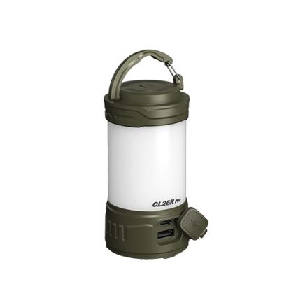 Fenix CL26RPROOLI - LED Prigušiva prijenosna punjiva lampa LED/USB IP66 650 lm 408 h 5000 mAh zelena