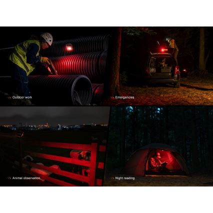 Fenix CL27RGRE - LED Prigušiva punjiva svjetiljka LED/USB IP66 1600 lm 285 h