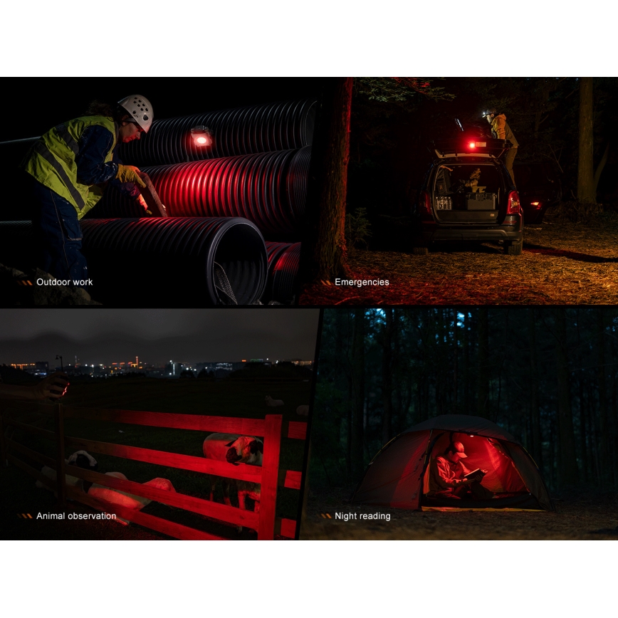 Fenix CL27RGRE - LED Prigušiva punjiva svjetiljka LED/USB IP66 1600 lm 285 h