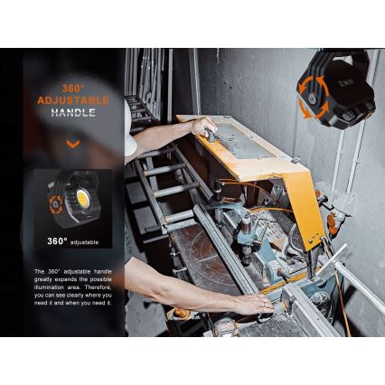 Fenix CL28R - LED Prigušivi punjivi reflektor s powerbankom LED/USB IP66 2000 lm 360 h 10000 mAh