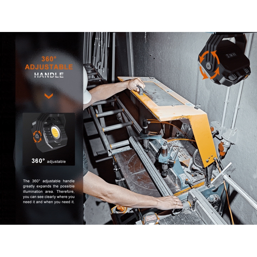 Fenix CL28R - LED Prigušivi punjivi reflektor s powerbankom LED/USB IP66 2000 lm 360 h 10000 mAh