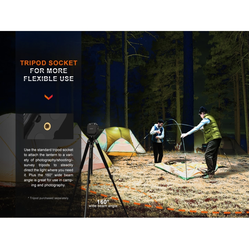 Fenix CL28R - LED Prigušivi punjivi reflektor s powerbankom LED/USB IP66 2000 lm 360 h 10000 mAh