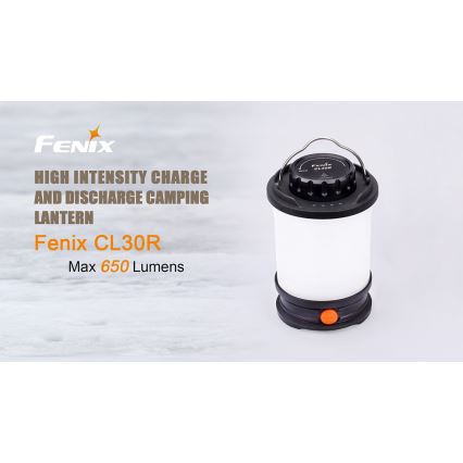 Fenix CL30R - LED Prijenosna punjiva lampa LED/USB/6xCR123A IPX7 650 lm 300 h 2600 mAh
