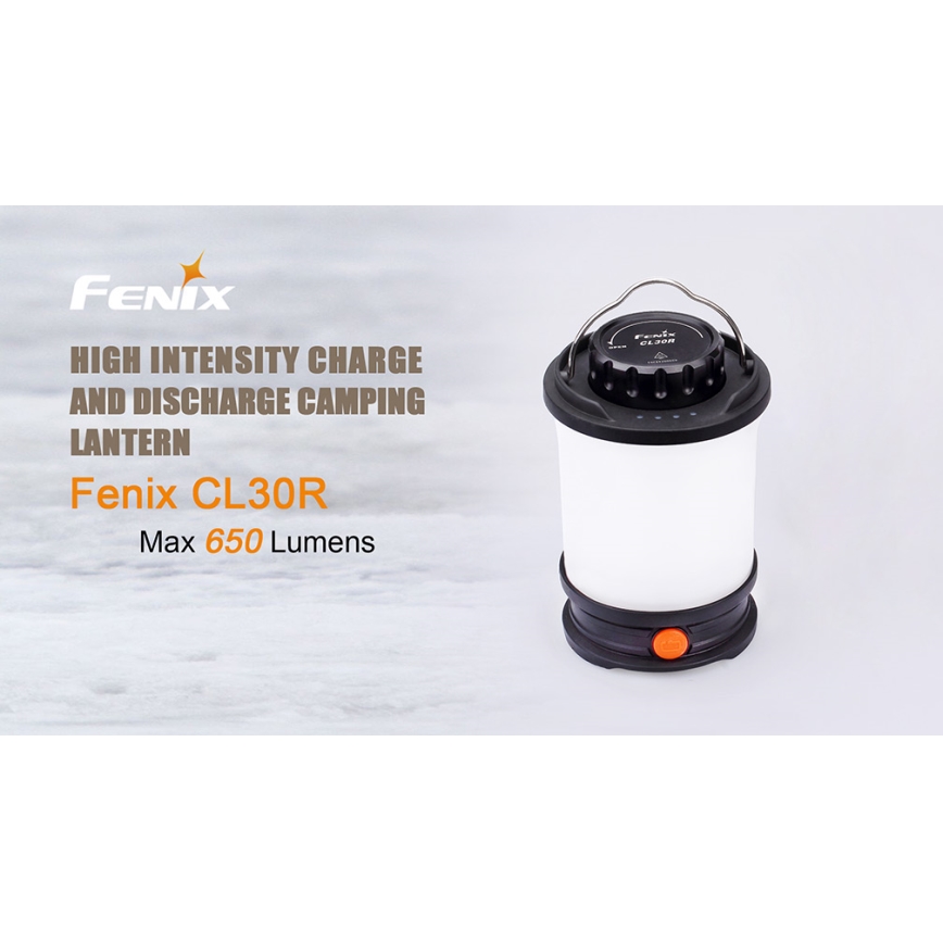 Fenix CL30R - LED Prijenosna punjiva lampa LED/USB/6xCR123A IPX7 650 lm 300 h 2600 mAh