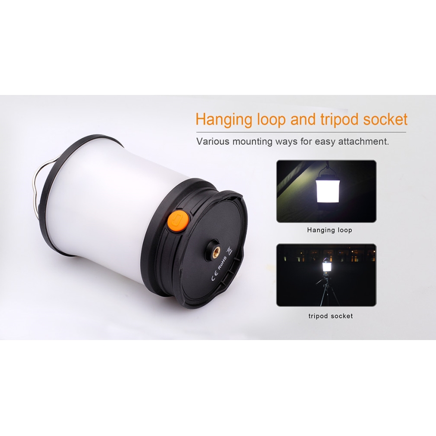 Fenix CL30R - LED Prijenosna punjiva lampa LED/USB/6xCR123A IPX7 650 lm 300 h 2600 mAh