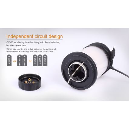 Fenix CL30R - LED Prijenosna punjiva lampa LED/USB/6xCR123A IPX7 650 lm 300 h 2600 mAh