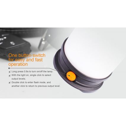 Fenix CL30R - LED Prijenosna punjiva lampa LED/USB/6xCR123A IPX7 650 lm 300 h 2600 mAh