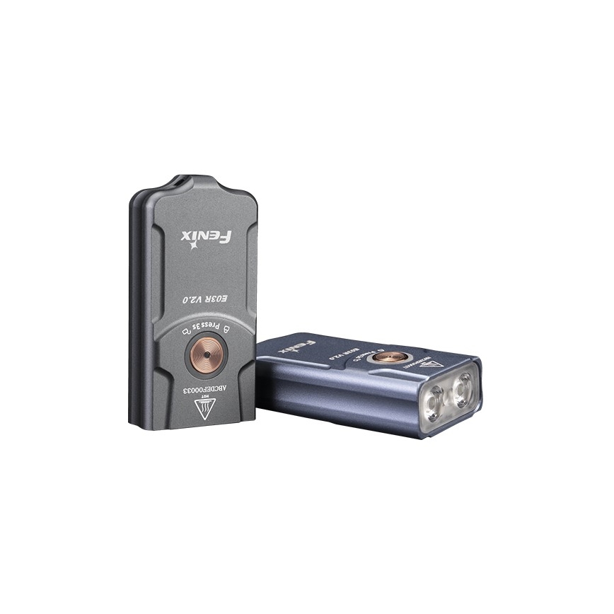 Fenix E03RV20GREY - LED Punjiva baterijska svjetiljka LED/USB IP66 500 lm 30 h