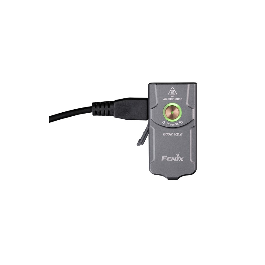 Fenix E03RV20GREY - LED Punjiva baterijska svjetiljka LED/USB IP66 500 lm 30 h