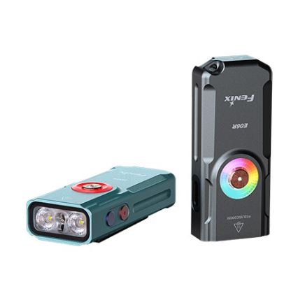 Fenix E06RGRY - LED Prigušiva punjiva baterijska svjetiljka UV LED/USB IP66 700 s. 60 h siva