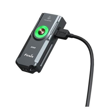 Fenix E06RGRY - LED Prigušiva punjiva baterijska svjetiljka UV LED/USB IP66 700 s. 60 h siva