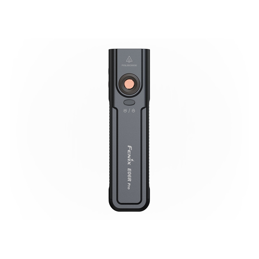 Fenix E06RPROEUBLC- LED punjiva ručna svjetiljka s podesivom svjetlinom LED/USB 1650 mAh IP66 1600 lm 111 h crna