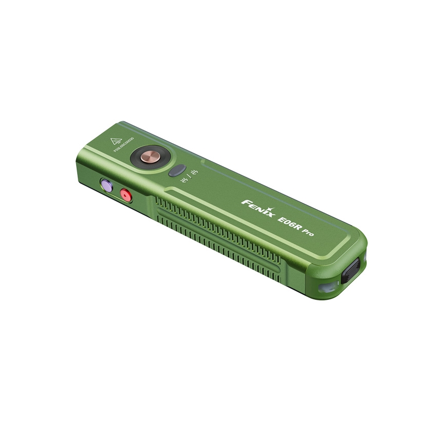 Fenix E06RPROEUOLI - LED punjiva svjetiljka s podesivom jačinom svjetla LED/USB 1650 mAh IP66 1600 lm 111 h zelena