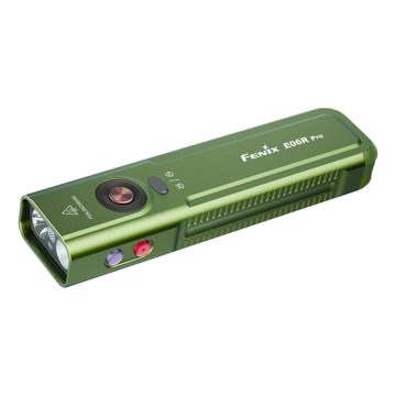 Fenix E06RPROEUOLI - LED punjiva svjetiljka s podesivom jačinom svjetla LED/USB 1650 mAh IP66 1600 lm 111 h zelena