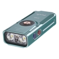 Fenix E06RTKS - LED punjiva svjetiljka s prigušivanjem UV LED/USB IP66 700 lm 60 h 750 mAh tirkizna