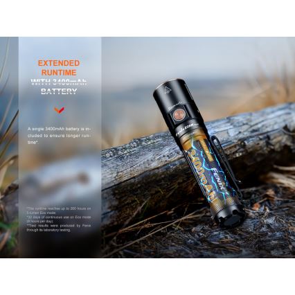 Fenix E28RV20 - LED punjiva svjetiljka s prigušivanjem LED/USB/2xCR123A IP68 1700 lm 260 h 3400 mAh