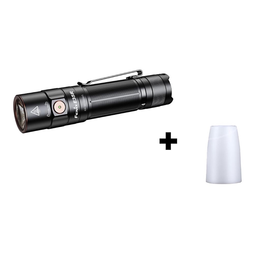 Fenix E35RSETAODS - LED Prigušiva punjiva baterijska svjetiljka LED/USB IP68 3100 lm 69 h 5000 mAh + difuzor 26,5mm