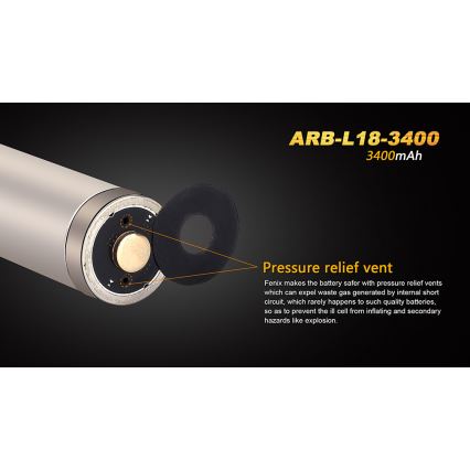Fenix FE18650LI34 - 1 kom Punjiva baterija 18650/3,6V 3400 mAh