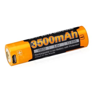 Fenix FE18650LI35USB - 1 kom. Punjiva Li-ion baterija USB/3,6V 3500 mAh