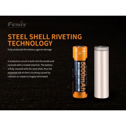 Fenix FE21700USB - 1 kom USB punjiva baterija/3,6V 5000 mAh