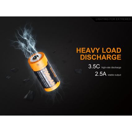 Fenix FERCR123ALIIONUP - 1 kom Punjiva baterija USB/3,6V 700 mAh