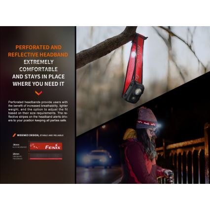 Fenix HL16V2PIN - LED Čelna svjetiljka LED/3xAAA IP66 450 lm 200 h ružičasta