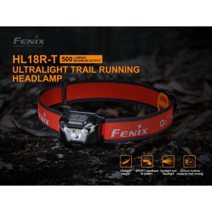 Fenix HL18RTRAIL - LED Punjiva čeona svjetiljka LED/3xAAA IP66 500 lm 300 h