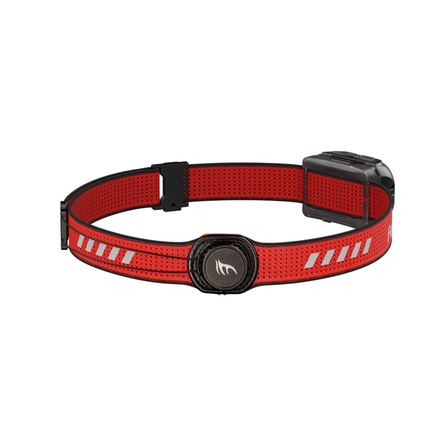 Fenix HL18RTV20BLC - LED Prigušiva punjiva čeona svjetiljka LED/USB/3xAAA IP66 800 lm 160 h 1900 mAh crna/narančasta