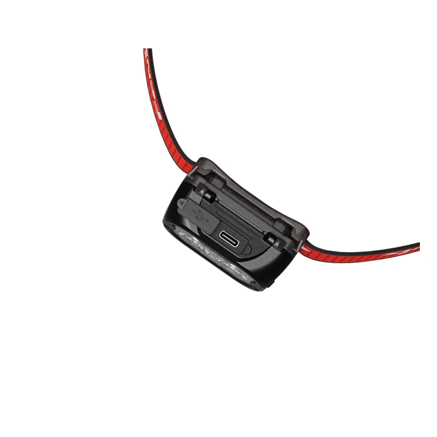 Fenix HL18RTV20BLC - LED Prigušiva punjiva čeona svjetiljka LED/USB/3xAAA IP66 800 lm 160 h 1900 mAh crna/narančasta