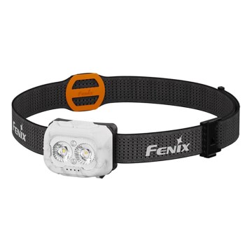 Fenix HL18RTV20WHT - LED Prigušiva punjiva čeona svjetiljka LED/USB IP66 800 lm 160 h bijela/crna