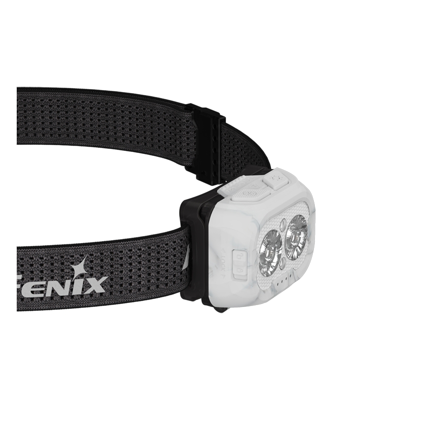 Fenix HL18RTV20WHT - LED Prigušiva punjiva čeona svjetiljka LED/USB IP66 800 lm 160 h bijela/crna